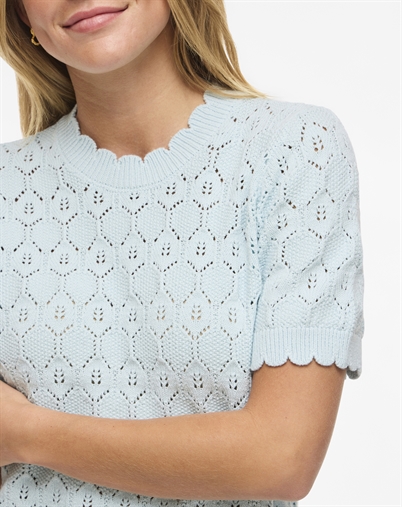 Vila - VILOwen Pointelle Strik - Nantucket Breeze 